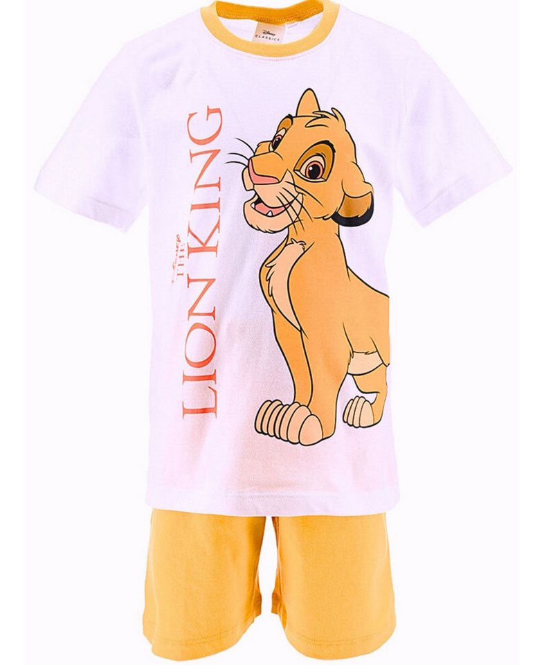 Disney The Lion King Schlafanzug Simba (2 tlg) Jungen Shorty aus Bio Baumwolle Gr. 98 - 116 cm von Disney The Lion King