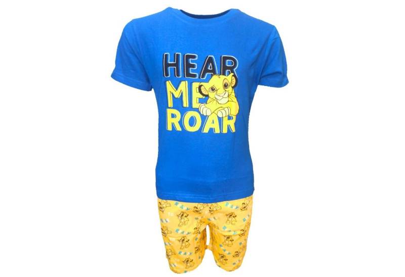 Disney The Lion King Schlafanzug Simba - HEAR ME ROAR (2 tlg) Pyjama Set kurzarm - Jungen Shorty Gr. 98-128 cm von Disney The Lion King