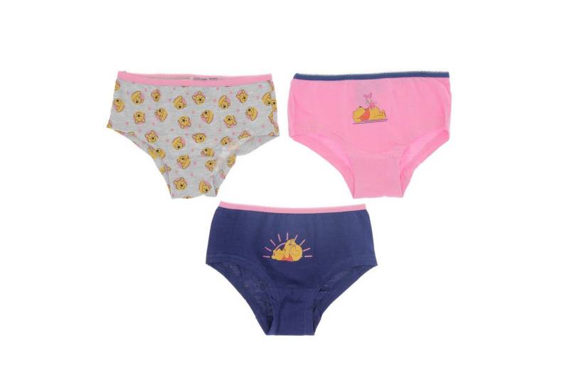 Disney Winnie Puuh Slip Winnie the Pooh Mädchen Slips 3er Pack 100% Baumwolle Unterwäsche von Disney Winnie Puuh