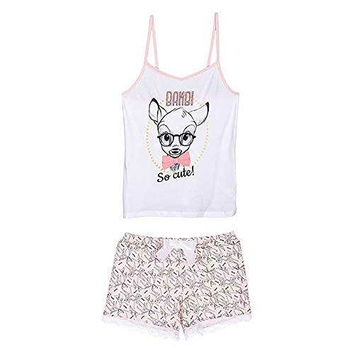 Bambi Damen Kurz Pyjama Schlafanzug von Disney