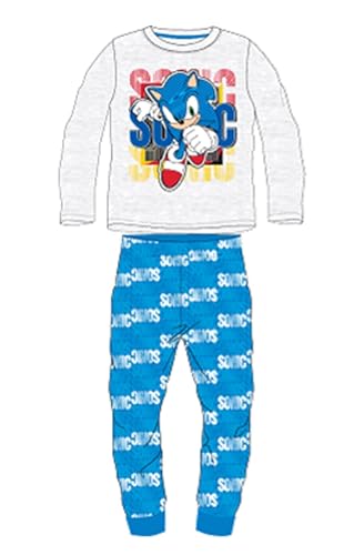 DISNEY 2 Teiliger Pyjama T-Shirt + Hose Kinder (2 bis 8 Jahre) Sonic Süßes Heißes – 2 Pack : Bedrucktes Pyjama-Set Mädchen Jungen Modell Sonic M 5204099-S1-4 Jahre von Disney