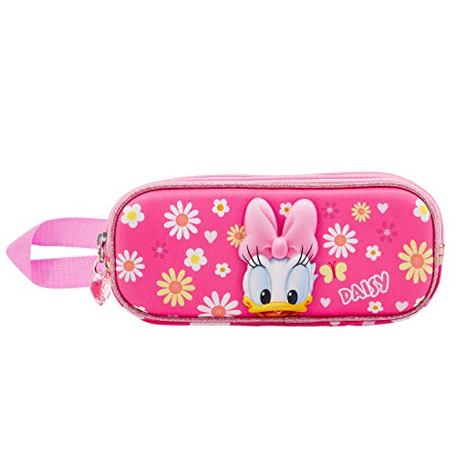 Daisy Duck Happy-3D Doppelfedermäppchen, Rosa von Disney