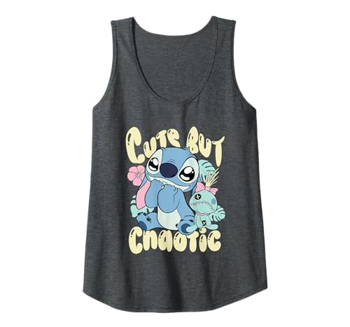 Damen Disney Lilo & Stitch Cute But Chaotic Tank Top von Disney