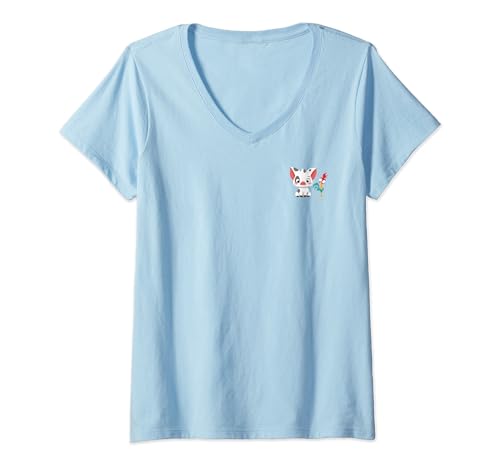 Disney Moana Pua And Hei Hei Cartoony T-Shirt mit V-Ausschnitt von Disney