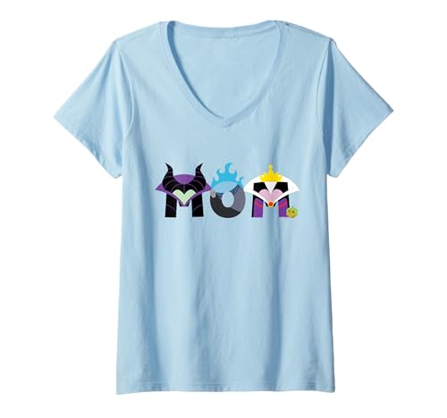 Damen Disney Villains Mom Mother’s Day Birthday Gift T-Shirt mit V-Ausschnitt von Disney
