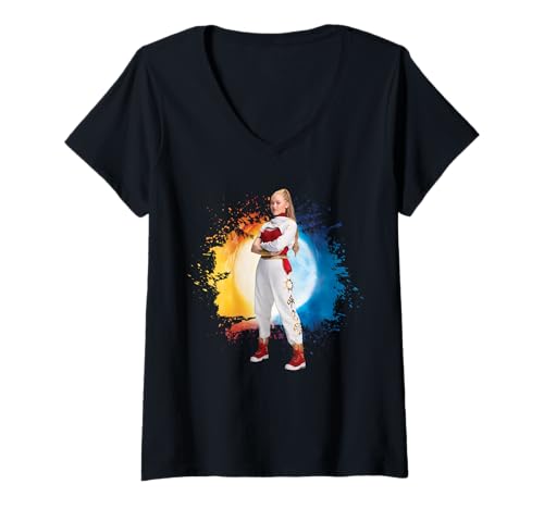 Damen Disney Zombies 4 Nova Bright The Daywalker Official T-Shirt mit V-Ausschnitt von Disney