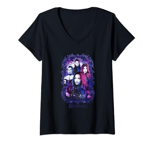 Damen The Descendants Group Attitude T-Shirt mit V-Ausschnitt von Disney