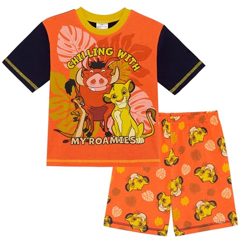 Der König der Löwen - Roamies - Schlafanzug mit Kurzarm für Kinder - 100% Baumwolle - 4-5 Jahre: 110cm von Disney