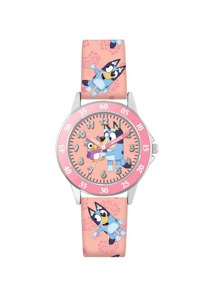 Disney Armband Bluey Lern-Uhr mit Pinkem Armband (Set) von Disney