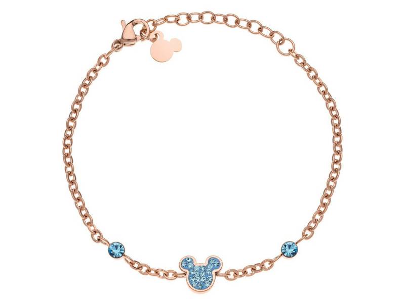 Disney Armband Disney Kinder Armband Mickey Mouse ©DISNEY rosegoldfarben blau von Disney