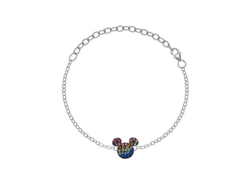 Disney Armband Disney Kinder Armband Micky Mouse ©DISNEY bunt Kristall Farbsteine von Disney