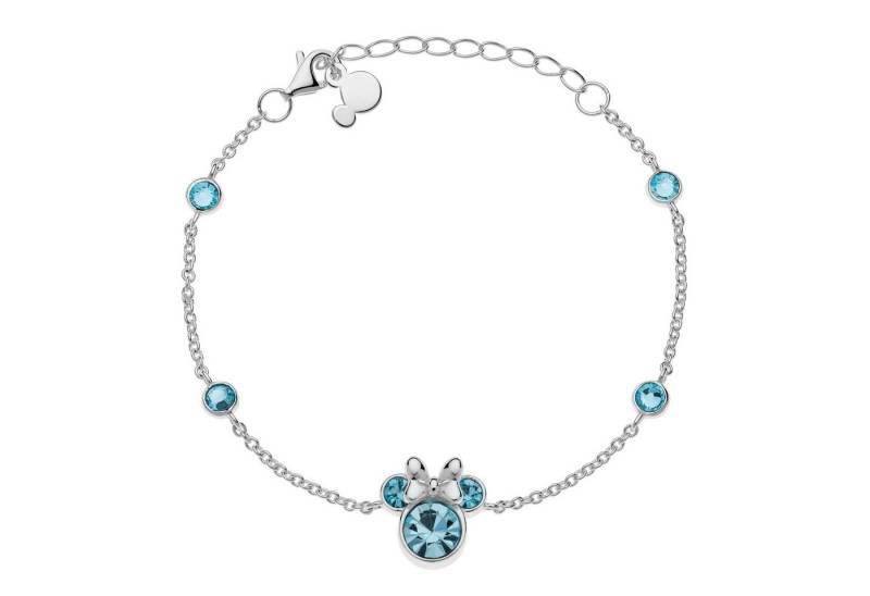 Disney Armband Disney Kinder Armband Minnie Mouse ©DISNEY blaue Zirkonia Steine, blaue Farbsteine von Disney