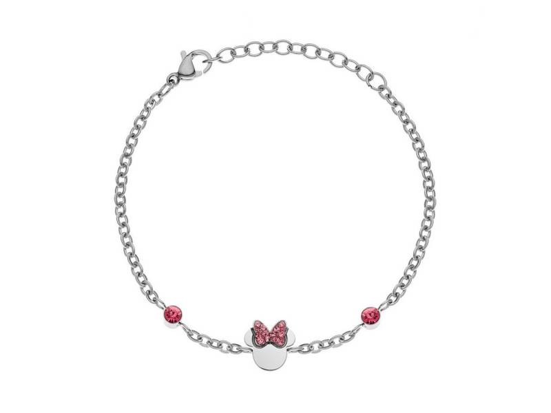Disney Armband Disney Kinder Armband Minnie Mouse ©DISNEY silberfarben rosa von Disney