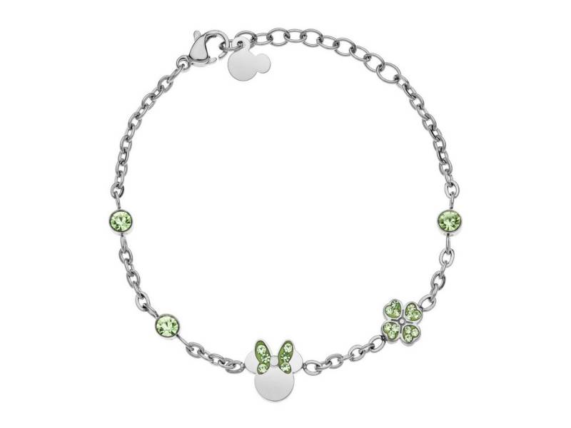 Disney Armband Disney Kinder Armband Minnie Mouse Klee ©DISNEY silberfarben grün von Disney