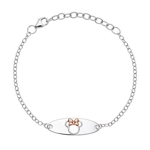 Disney-Armband aus Silber mit einer zentralen Figur, die Minnie darstellt (Minnie-Teller) von Disney