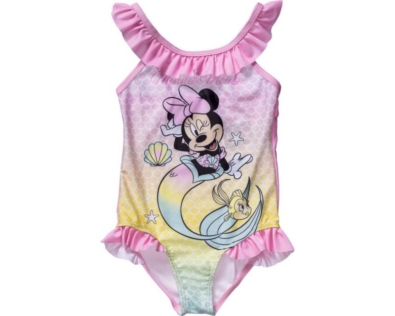 Disney Badeanzug Minnie Mouse Mädchen (1-St) Bademode, Monokini, Badebekleidung, Swimwear, Einteiler von Disney