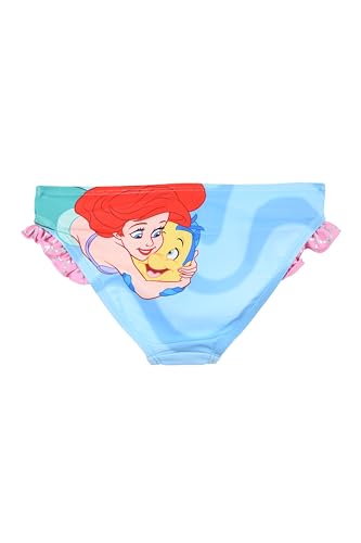 Disney Badeanzug Prinzessin Ariel und Flounder, Slip für Mädchen (IT, Alter, 3 Jahre, Regular, Hellblau) von Disney