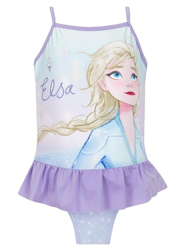 Disney Badehose Mädchen | Schwimmanzug Frozen | ELSA Badeanzug | Blau 110 von Disney