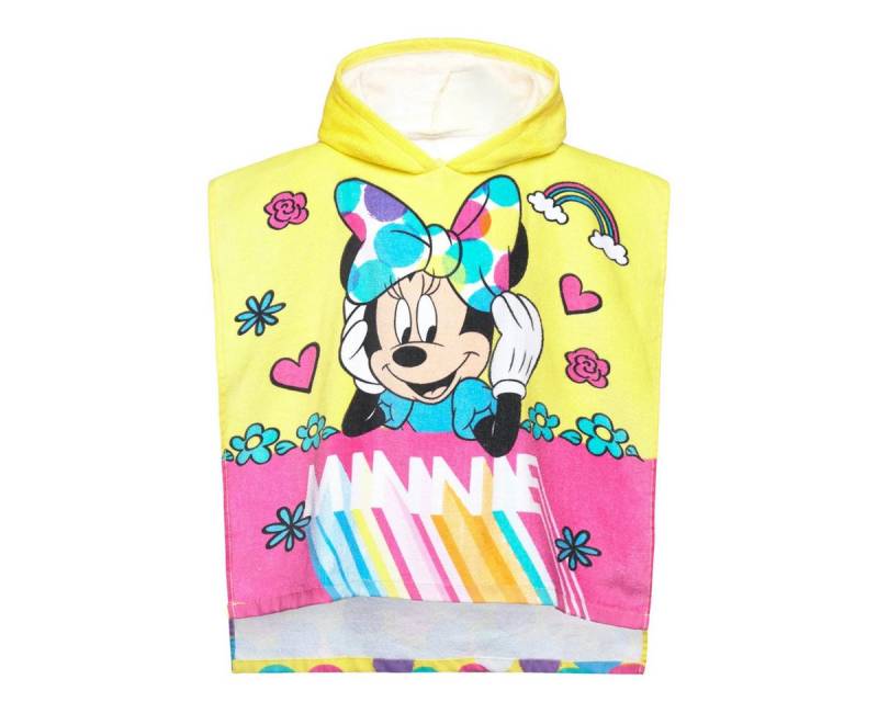 Disney Badeponcho Minnie Mouse Mädchen, Lang, Frottee, Keine / nicht relevant, Schlupf, Badeponcho, Bademantel, Badehandtuch, Badetextilien, Cardigan von Disney