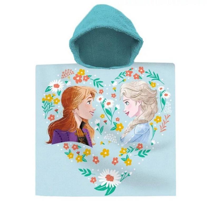 Disney Badeponcho Eiskönigin Frozen Kapuzen Poncho Badetuch Baumwolle Bademantel Urlaub, Kapuze von Disney