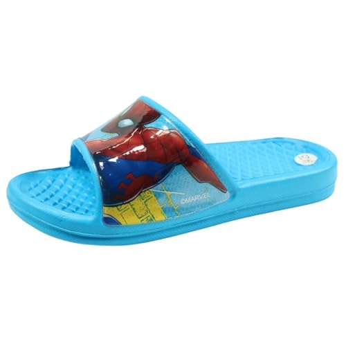 Disney Badeschlappen Spiderman für Jungen Sandale, blau, 24 EU von Disney