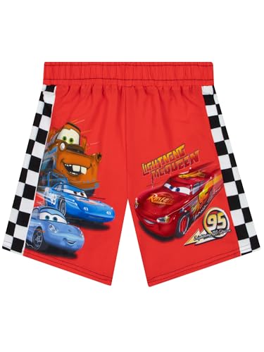 Disney Badeshorts Jungen, Lightning McQueen Badehose Junge, Badeshorts mit Cars, Kinderbadehose Lightning McQueen Badeset, Rot 98 Disney Badeshorts Jungen, Lightning McQueen Badehose Junge, Badeshorts mit Cars, Kinderbadehose Lightning McQueen Badeset, Rot 98 von Disney