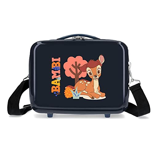 Disney Bambi Kulturbeutel, anpassbar, mit Schultertasche, 29 x 21 x 15 cm, ABS, 9,14 l, Blau von Disney