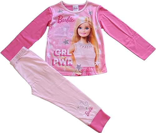 Disney Barbie Mädchen Barbie Movie Pyjama, Rosa, Alter 3–8 Jahre, rose, 3-4 Years von Barbiego
