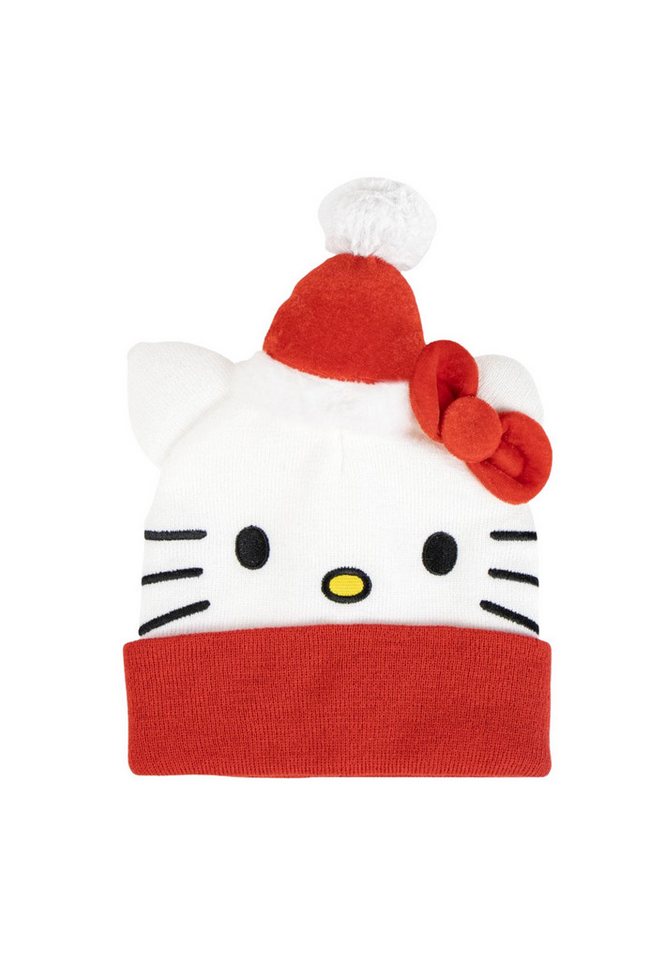 Disney Beanie Hello Kitty Weihnachts-Punkte-Mütze (Set) von Disney