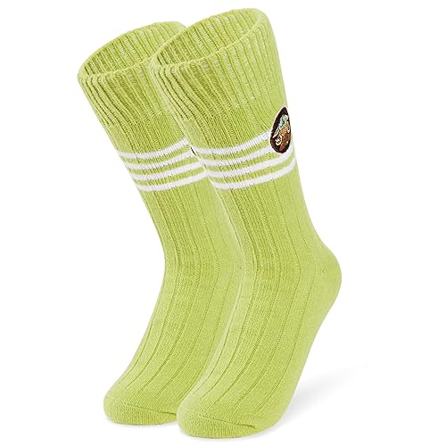 Disney Bettsocken für Damen - Warme Stitch Baby Yoda Hausschuhe Socken - Rutschfeste Einheitsgröße - Frauen Geschenke (Grün Baby Yoda) von Disney