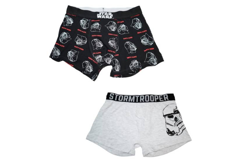 Disney Boxershorts Star Wars Vader Storm Trooper Herren Boxershorts Unterhose 2er Pack Gr. S bis XXL von Disney