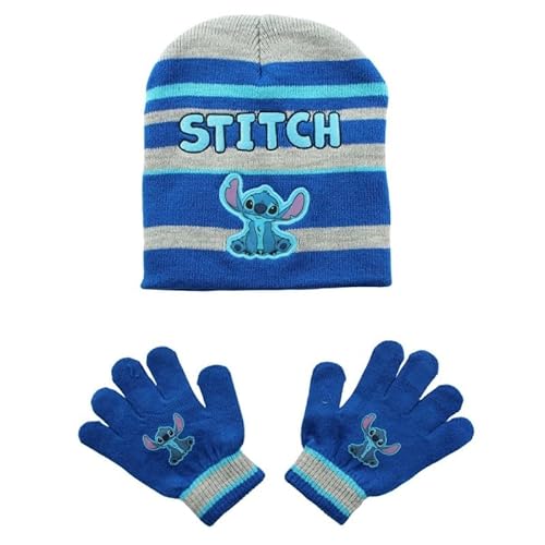 Disney Boy's LIL23-2995 S2-TU Mütze und Handschuhe, BLEU, One Size (2er Pack) von Disney