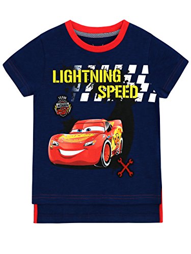 Disney Jungen Cars Lightning McQueen T-Shirt 122 von Disney