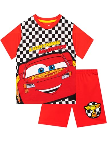 Disney Cars Schlafanzug Jungen | Lightning McQueen Pyjama Kinder | Cars Pyjama | Rot 104 von Disney