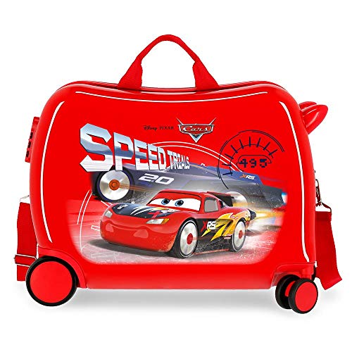 Disney Cars Speed Trails Kinder-Koffer Rot 50x38x20 cms Hartschalen ABS Kombinationsschloss 38L 2,1kgs 4 Räder Handgepäck von Disney