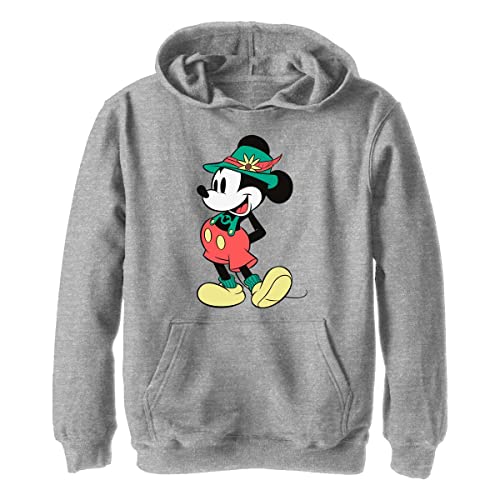 Disney Characters Lederhosen Basics Boy's Hooded Pullover Fleece, Athletic Heather, Small von Disney