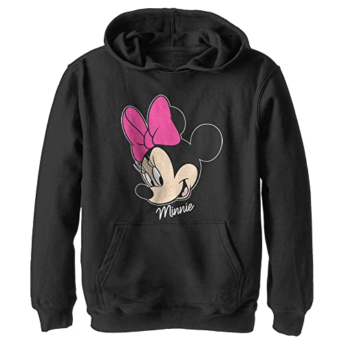 Disney Mickey & Friends - Minnie Big Face YTH Hoodie Black 5/6 von Disney
