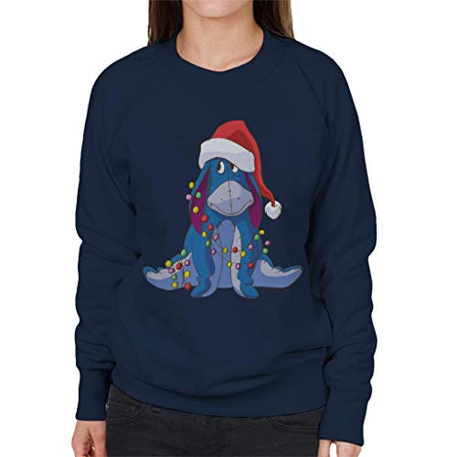 Disney Christmas Eeyore Tangled In Festive Lights Women's Sweatshirt von Disney