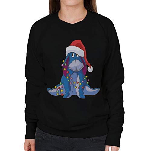 Disney Christmas Eeyore Tangled In Festive Lights Women's Sweatshirt von Disney