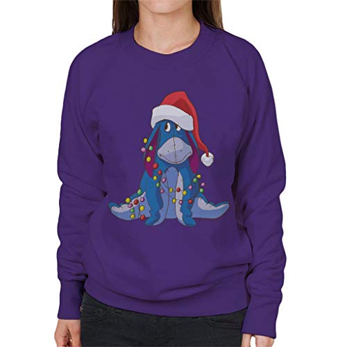 Disney Christmas Eeyore Tangled In Festive Lights Women's Sweatshirt von Disney