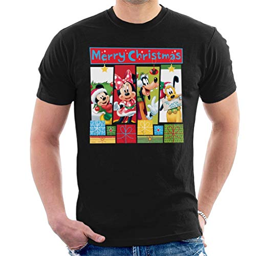 Disney Christmas Mickey Mouse Montage Merry Xmas Men's T-Shirt von Disney