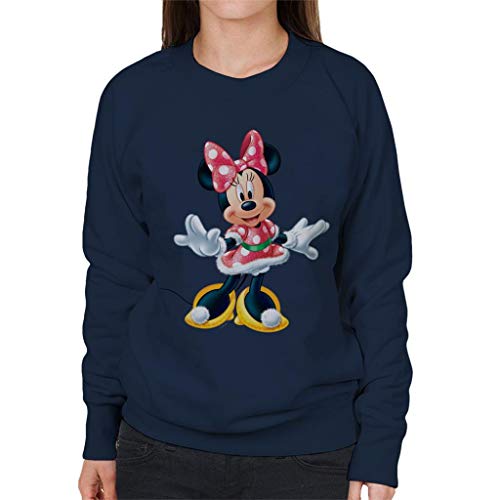 Disney Christmas Minnie Mouse Festive Pose Women's Sweatshirt von Disney