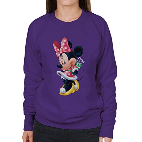 Disney Christmas Minnie Mouse Hiding Present Women's Sweatshirt von Disney