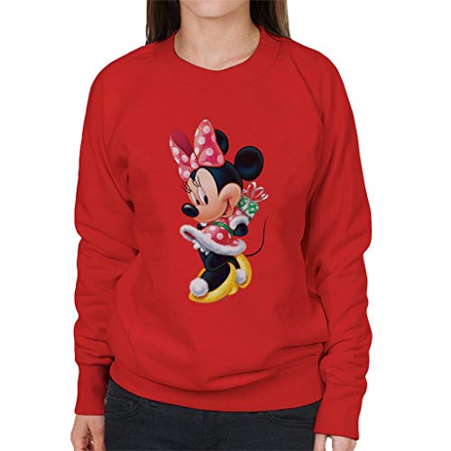 Disney Christmas Minnie Mouse Hiding Present Women's Sweatshirt von Disney