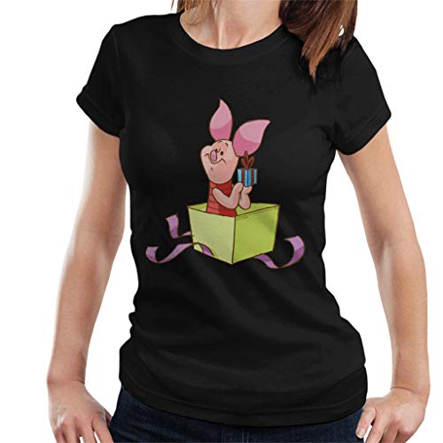 Disney Christmas Piglet In Gift Box Design Women's T-Shirt von Disney