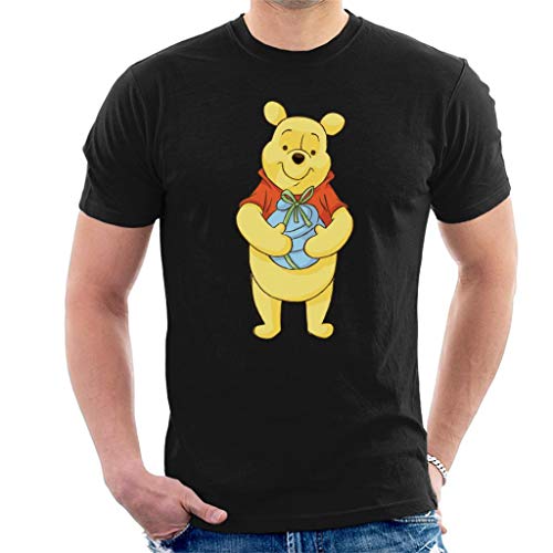 Disney Christmas Winnie The Pooh Holding Honey Pot Men's T-Shirt von Disney