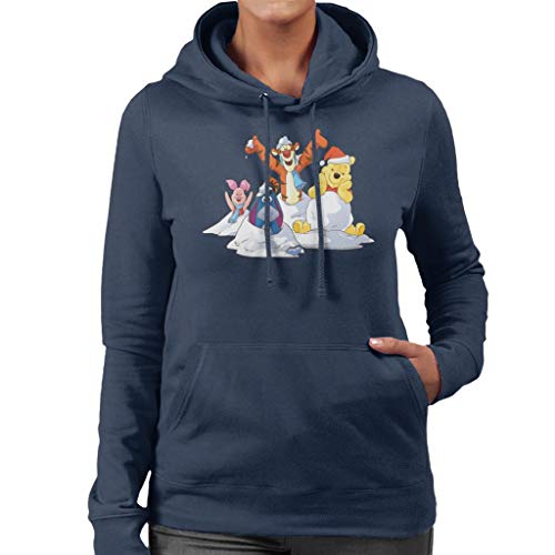 Disney Christmas Winnie The Pooh In The Snow with Friends Women's Hooded Sweatshirt von Disney