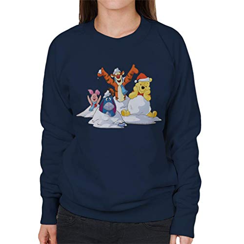 Disney Christmas Winnie The Pooh In The Snow with Friends Women's Sweatshirt von Disney