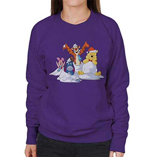 Disney Christmas Winnie The Pooh In The Snow with Friends Women's Sweatshirt von Disney