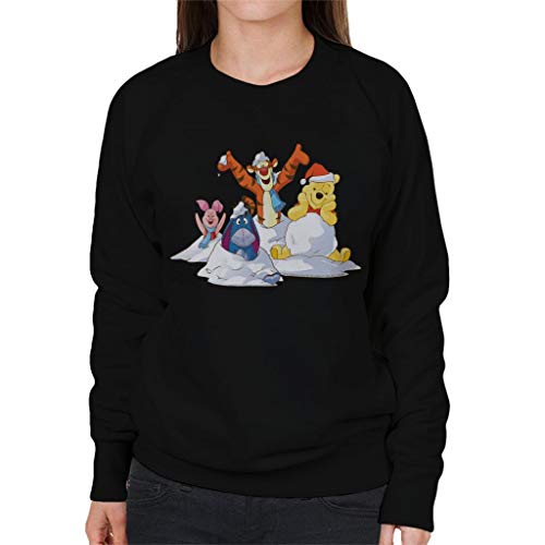 Disney Christmas Winnie The Pooh In The Snow with Friends Women's Sweatshirt von Disney